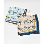 スカーフ 正方形 大判 65cm レディース 馬 ウマ モチーフ グッズ コーデ ファッション おしゃれ バンダナ ターバン プレゼント うま柄スカーフ