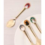 スプーン カトラリー 食器 ティー デザート キッチン雑貨 おしゃれ ねこ 猫 ネコ モチーフ グッズ ゴールド レトロ プレゼント ねこの肖像スプーン