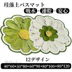 珪藻土バスマット 大判 風呂 足ふきマット 速乾 足拭きマット キッチンマット 珪藻土 滑り止め 浴室 洗面所 吸水 速乾 抗菌 滑り止め 北欧 脱衣所 吸水 ソフト