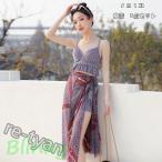 水着 レディース みずぎ 3点セット レトロ 旅行 リゾート 女性 スイムウェア 泳ぐ 海水浴 プール スリング水着+水泳パンツ+スカート 温泉 シーサイド