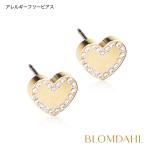 ピアス アレルギー対応 純チタン ゴールド  8mm ブリリアンススウィートハート  レディース 15-13173-01