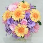  консервированный цветок букет / Giulia orange гербера & лаванда раунд букет 