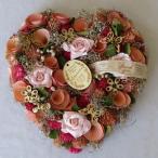 リース　ドライリース/母の日　ナチュラルドライハートリースm