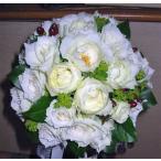  свадебный букет / белый роза раунд букет 