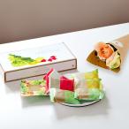 銀座千疋屋 フルーツサンド お花4本ブーケ お菓子 スイーツ 誕生日プレゼント 女性 花とお菓子 ブルーミー(bloomee)