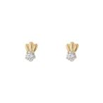 ピアス レディース CZ 18金 イエローゴールド 18k K18 30代 40代 ESTELLE エステール ポイント消化