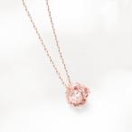ネックレス レディース ローズクォーツ K10 ピンクゴールド 10k 10金 BLOOM ブルーム