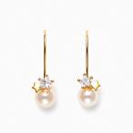 ピアス レディース 揺れる クォーツ シルバー シンプル フックピアス 30代 40代 BLOOM ブルーム WEB限定 ポイント消化