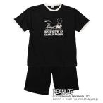  короткий рукав футболка + шорты верх и низ в комплекте Snoopy сотрудничество чёрный черный PEANUTS небо . Lynn ga-