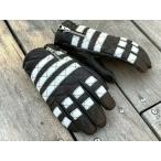 ショッピングチョッパー レザーグローブ ボーダー 黒/白グローブ バイカー ハーレー チョッパー 手袋 ボーダー プリズン 囚人