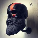 スカル ヘルメットホルダー、帽子かけ インテリア バイカー チョッパー ボバー ハーレー ジェットヘルメット MOTO BELL 500TX