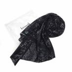 キリュウキリュウ/KIRYUYRIK BRYAN別注 KK-STL09-952 クロスレオパード 総柄 ストール 81G20 サイズ ユニセックスF ブラック ランクS 101  (中古)