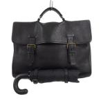 プラダ/PRADA レザー 折りたたみ傘付き ブリーフケース バッグ ブラック  サイズ ユニセックス表記なし 01D25 ランクC  (中古)