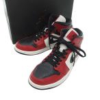 ナイキ/NIKE AIR JORDAN 1 MID CHICAGO BLACK TOEスニーカー レッド  サイズ メンズ27.0cm 11D25 ランクB  (中古)