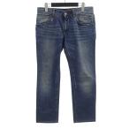 ドルチェアンドガッバーナ/DOLCE&GABBANA 14GOLD G3PQLP ロゴ メタルプレート デニム パンツ インディゴ サイズ メンズ46 92D25 ランクB (中古)