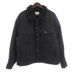 キス/KITH スモール ロゴ ボア デニム ジャケット ブラック  サイズ メンズM 72D25 ランクA  (中古)