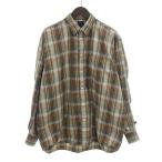 ダイワ ピアサーティナイン/DAIWA PIER39 TECH REGULAR COLLAR SHIRTS L/S PLAIDSシャツ ブラウン系マルチ  サイズ メンズS 70E25 ランクB  (中古)