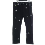 ディオール/DIOR 19SS KAWS BEE刺繍デニムパンツ ブラック サイズ メンズ32 81H25 ランクB (中古)