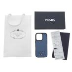 プラダ/PRADA サフィアーノレザー iPhone 16 Pro用ケース ブルー 2ZH197 ブルー  サイズ ユニセックス標記なし 92J25 ランクA  (中古)