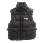 ショット/SCHOTT LAMB LEATHER COMBI DOWN VEST ダウン ベスト 90D24 サイズ メンズS ブラック ランクA  (中古)