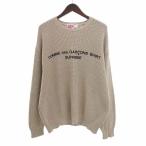 シュプリーム/SUPREME COMME des GARCONS SHIRT 18AW Sweater ニット 22D24 サイズ メンズM ベージュ ランクB  (中古)