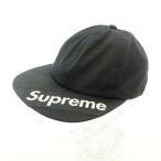 シュプリーム/SUPREME 18SS Visor Label 6-Panelキャップ 31K18 サイズ 表記なし ブラック ランクB 103 (中古)