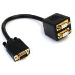 StarTech.com 30cm VGAsplita/ разделение кабель 1x VGA( высокая плотность D-Sub15 булавка ) мужской -2x VGA( высокая плотность D-Sub15