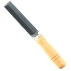 ツボサン リョウバヤスリ木柄付 100mm RE-2
