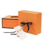  orange цвет подарок ( упаковка ) box коробка лента имеется магнит коробка подарок женщина день рождения подарочная коробка (M размер :19x13x6cm)