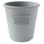  Hachiman ..(Hachimankasei) eko pot / цветочный горшок круглый 6 номер серый [a-bru(Hachiman gardens:arbre)]