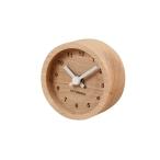 KATOMOKU muku mini clock km-26WH круг белый из дерева настольные часы 85×85×46mm