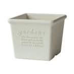  Hachiman ..(Hachimankasei) eko pot / цветочный горшок прямоугольник 120 белый [papie(Hachiman gardens:papier)] 12