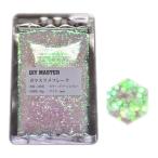 DIY MASTER стекло ламе хлопья ( поляризованный свет ) зеленый x голубой 1mm 50g