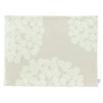 クォーターリポート (岡理恵子) ランチョンマット 食卓 マット Float アイボリー 約W46×H35cm リバーシブル 綿麻 布 【日本製】