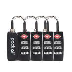 pack all TSA блокировка 3 колонка dial тип юг столица таблеток America безопасность транспортировка отдел одобрено предотвращение преступления товары путешествие за границу командировка 4 шт. комплект 