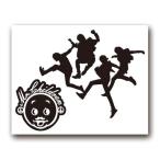 ショッピングミスチル 絵柄だけ残る ステッカー S 「ミスチル」 黒 025B