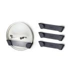 Joseph Joseph (ジョセフジョセフ) 鍋蓋ラック スタンド 鍋蓋収納 カップボードストア パンリッドホルダー 4ピースセット 鍋置き 戸棚