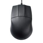 エレコム マウス 有線 Mサイズ 3ボタン CAD向け ホイールレス 左右対称 600/1200カウント2段階調整 ブラック M-CAD01UBBK