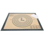 大きいサイズクッキングマット 食品級シリコーン 製菓マット 目盛り付き 40×50cm キッチン パン/クッキー/ピザ ベーキングマット 耐熱 調理台