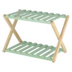  не 2 торговля складной подставка ширина 45cm высота 32cm зеленый 2 уровень из дерева внутренний box соответствует обод 72152