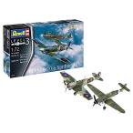  Германия Revell 1/72 Германия ВВС Messerschmitt Bf109G-10 & Англия ВВС spito fire Mk.V на битва комплект пластиковая модель 037
