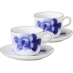 [ Ookura Touen японская бумага . упаковка ] голубой rose (8211)mo- человек g cup & блюдце пара 