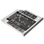 NFHK MSATA NGFF B/M-Key SSD - Slimline SATA 13ピン キャディケース 9.5mm ユニバーサル ノートパソ