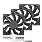 PANO-MOUNTS PCMINI кейс вентилятор PWM вентилятор CPU вентилятор 8cm 15mm тонкий вентилятор тихий звук 2200rpm 3 шт ..