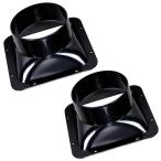 heizi канал коннектор шланг воздуховода 100mm 2 шт. комплект .. канал фланец квадратное (φ100mm)