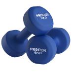 PROIRON ダンベル 6kg 2個セット エクササイズ ネオプレンゴムコーティング [筋力トレーニング 筋トレ シェイプアップ 鉄アレイ 鉄アレー