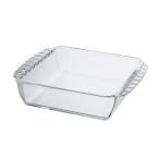 HARIO( HARIO ) жаростойкий стеклянный квадратное тарелка 1300mL BUONO kitchen тарелка для запеканок сделано в Японии прозрачный HKOZ-130-BK