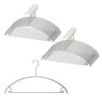 マワ ドイツのすべらない ハンガー ユニバーサル 42U 20本組 シルバー