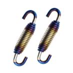 Biqing 55mm мотоцикл выхлоп труба springs, универсальный нержавеющая сталь muffler выхлоп труба для мотоцикла springs крюк ( многоцветный, 2 шт )