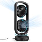 Dr.Prepare настольный вентилятор USB подача тока тип tower вентилятор компактный высота 40cm 105° левый правый автоматика колеблющийся 270° верх и низ ручной регулировка угла 3 -ступенчатый способ скорость 3